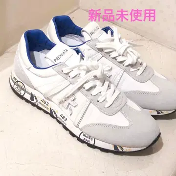 새상품 PREMIATA 스니커즈 화이트/블루 38
