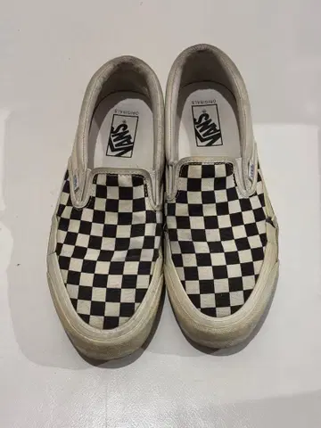 VANS VAULT 체커 슬립온 26.5cm 단종
