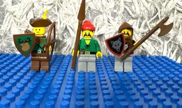 [희귀] 올드 레고 숲의 사람 울프 도적단 3체 세트