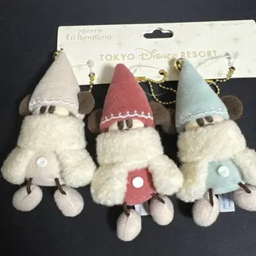 [ 새상품/미사용 ] 릴린링 봉제 인형 참 3개 세트 디즈니 크리스마스