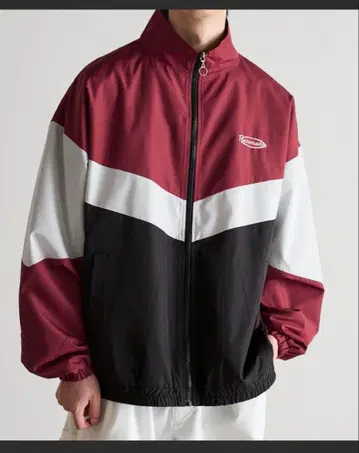 Anchor Smith 볼륨 슬리브 풀 집업 블루종 와인 L