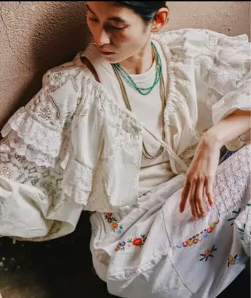 블라우스 셔츠 Freada/프리다 2WAY 레이스 볼레로