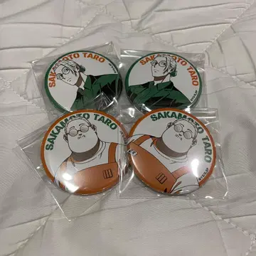 사카모토 타로 캔뱃지 4개 세트 onetone 와토톤