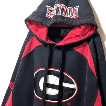 콜로세움 조지아 불독스 로고 자수 후드 맨투맨 블랙 L 구제 의류