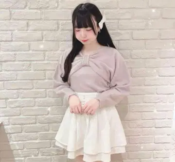 evelyn 리본 펄 니트