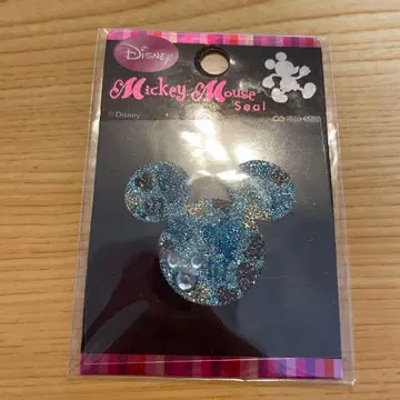 미키 실루엣 씰 스티커 디즈니 글리터 모노그램