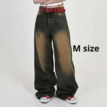 워시드 배기 팬츠 L0978