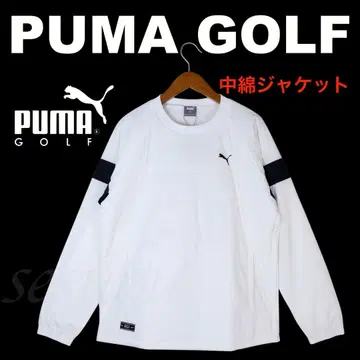 [ M ] 가을/겨울 푸마 골프 보온 충전솜 래글런 풀오버 자켓 화이트