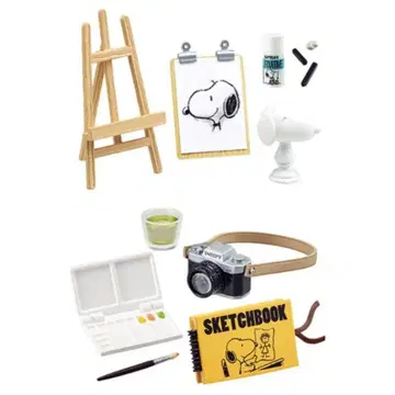 [ 새상품 ] 스누피 아트 스튜디오 피규어 리멘트 세트 묶음 판매
