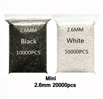 펄러비즈 블랙 화이트 2.6mm