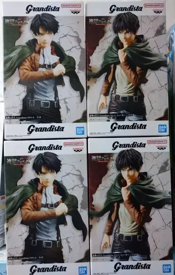 진격의 거인 Grandista 리바이 엘렌 피규어 4체 세트