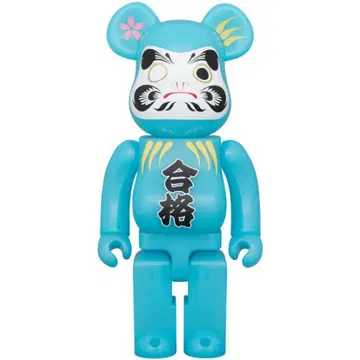 [ 미개봉 새상품 ] BE@RBRICK 달마 합격 파랑 축광 400%
