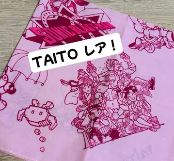 레어! TAITO 레트로 게임 패미컴 손수건 크로스