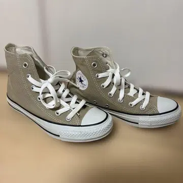 새상품 컨버스 베이지 하이컷 스니커즈 22.5 CONVERSE