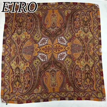 J803 미사용 새상품 에트로 스카프 보르도 여성용