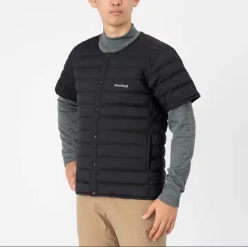 [montbell] 스페리오 다운 라운드넥 필파워 블랙 M