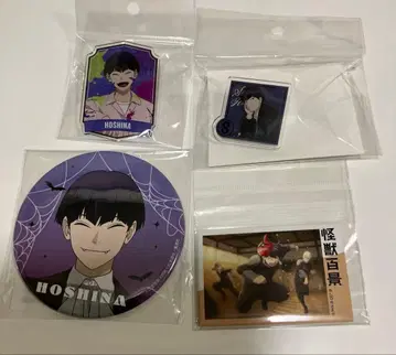 괴수 8호 호시나 소우시로 4종 아크릴 네임, 스퀘어, 빅 배지