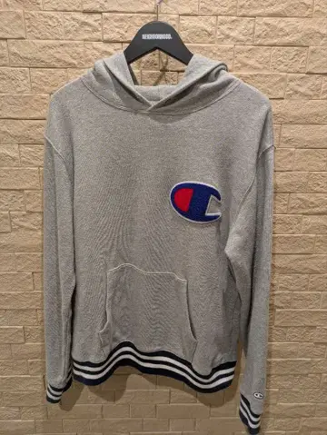 Champion 그레이 후드티 L 사이즈