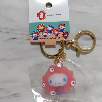 시나몬 산리오 미야쿠미야쿠 클리어 컬러 마스코트 키링