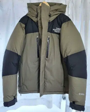 THE NORTH FACE 다운 자켓 후드 부착 올리브/블랙
