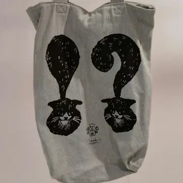 슈라루 우이논 토트백 데님토트 에코백 고양이