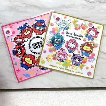 [ 2장 세트 ] 산리오 미야쿠미야쿠 미니 타월 손수건