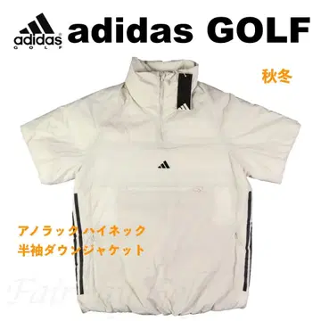 [ XL ] 가을/겨울 아디다스 골프 보온 발수 하이넥 반팔 다운 자켓