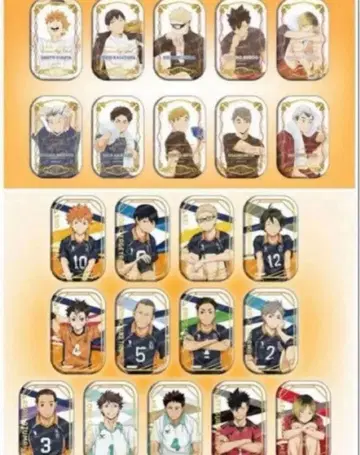 하이큐 스퀘어 캔뱃지 쿨다운 오스와리 2종 세트 세븐넷