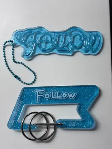 FOLLOW THE LIGHT 키링 카라비너 도겸 DK