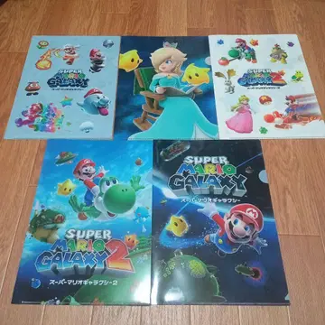 슈퍼 마리오 갤럭시 클리어 파일 전 5종 컴플리트 새상품