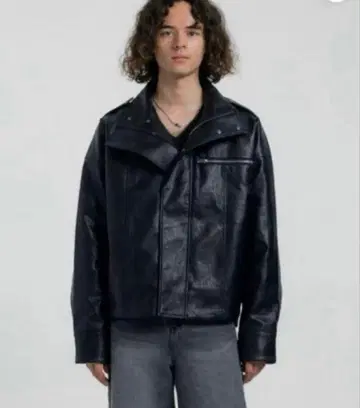 unaile 가죽 블루종