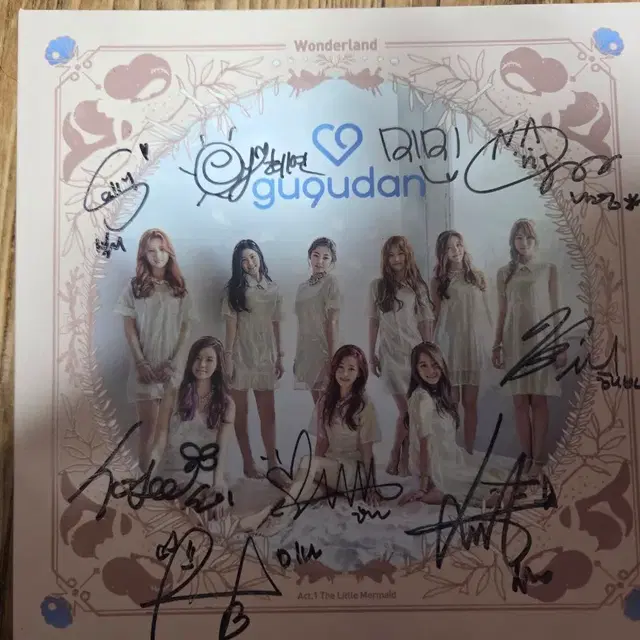 구구단 Act1 친필 사인 앨범