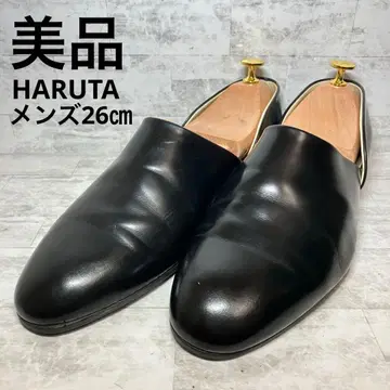 [ 새상품급 ] HARUTA Spock 26cm 850 가죽 블랙 로퍼