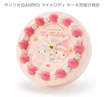 마이멜로디 케이크형 시계 핑크