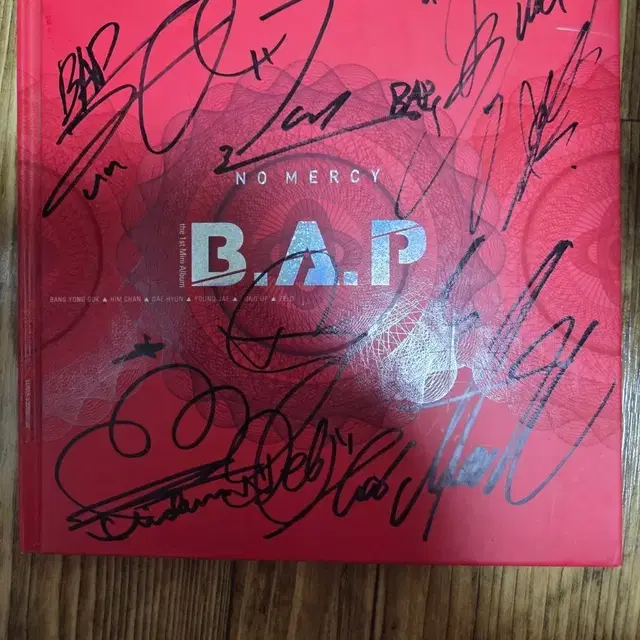BAP No Mercy 앨범 싸인반