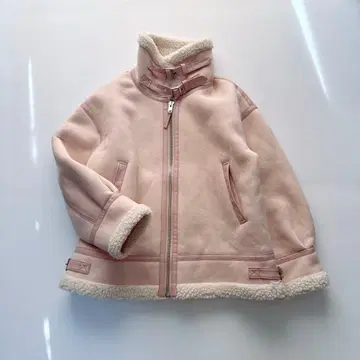 FURFUR 퍼퍼 보아 봄버 자켓 핑크