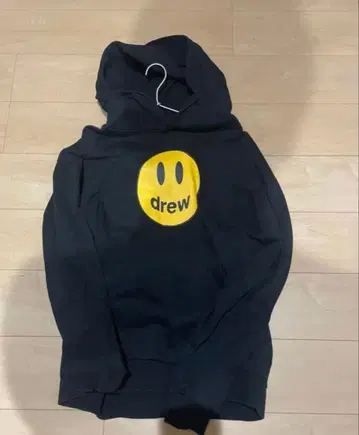drew house 스마일리 페이스 후드티 L 블랙