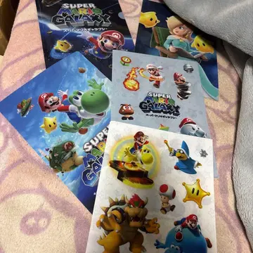 슈퍼 마리오 갤럭시 클리어 파일 5장 세트