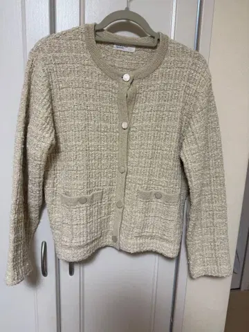 KURASHI&Trips PUBLISHING 트위드 패턴 니트 자켓