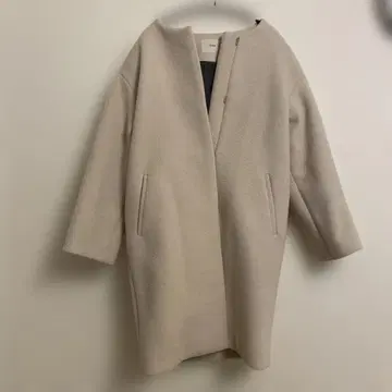 IENA 램스울 코쿤 노카라 코트 36