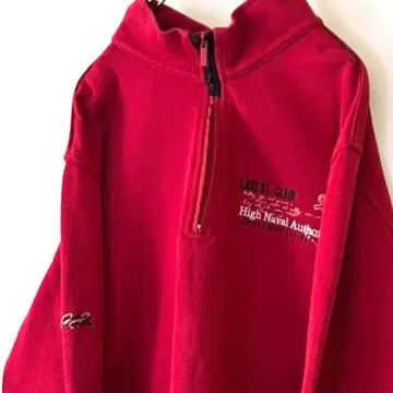 토니 몬타나 자수 하프 지퍼 맨투맨 트레이닝복 레드 빨간색 구제 의류