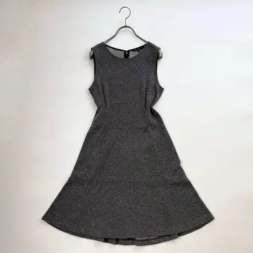 띠어리 트위드 더블 니트 슬리브리스 원피스 그레이 M 사이즈