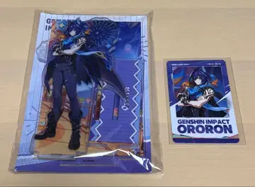 원신 호요랜드 한국 오로룬 아크릴 스탠드 특전 카드