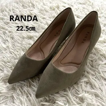 RANDA 스웨이드 펌프스 22.5 새상품급 가을/겨울 그린 계열