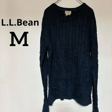 새상품급 L.L.Bean [ M ] 네이비 케이블 니트 스웨터 겨울 니트