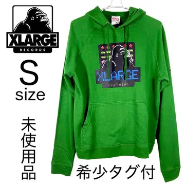 미사용 XLARGE 인베이더 후디 S 레어 컬러 그린