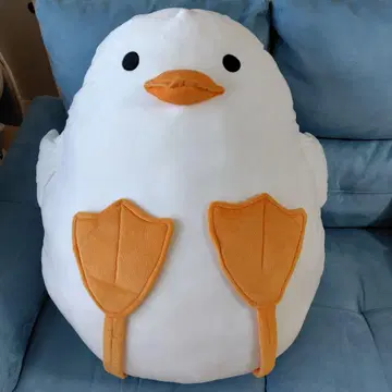 오리 봉제 인형 70cm 화이트