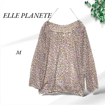 A603. 엘르 플래닛 [ M ] 사이즈 38/멀티 컬러/시스루 상의