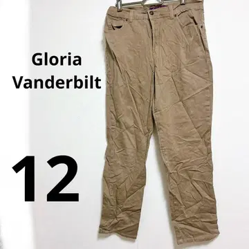 글로리아 반더빌트 베이지 치노 팬츠 12 하의 바지