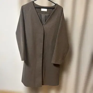 글로벌 워크 노카라 코트 브라운 사이즈 L